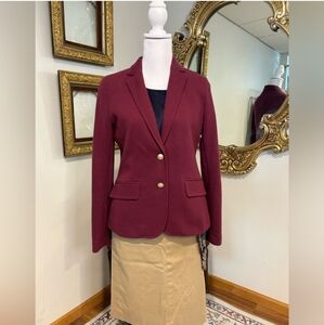 Banana Republic Burgundy Academy Blazer - Size 2
